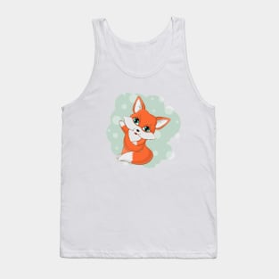 Сute orange fox Tank Top